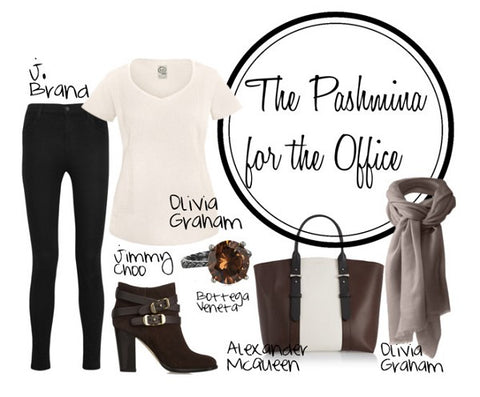 Pashminas as Office Wear