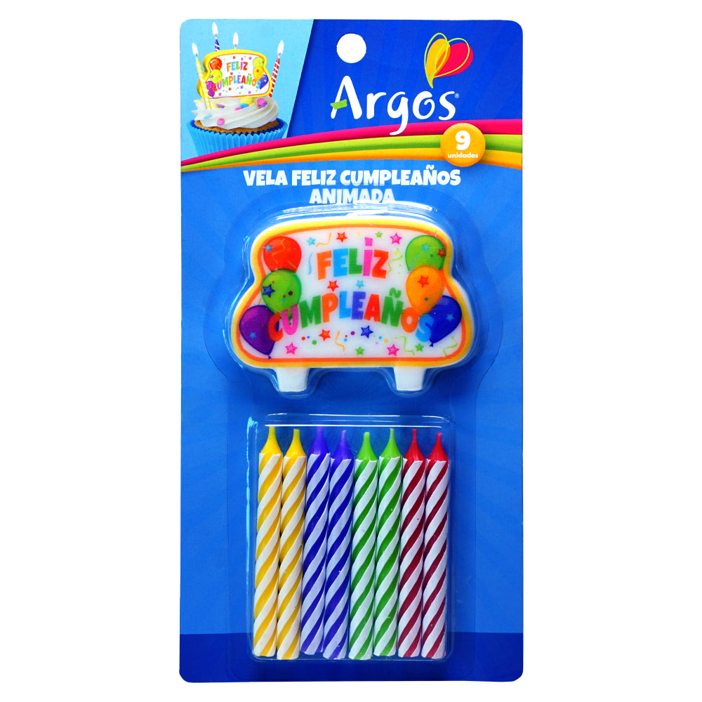 Vela Feliz Cumpleaños Animada – ArgosParty