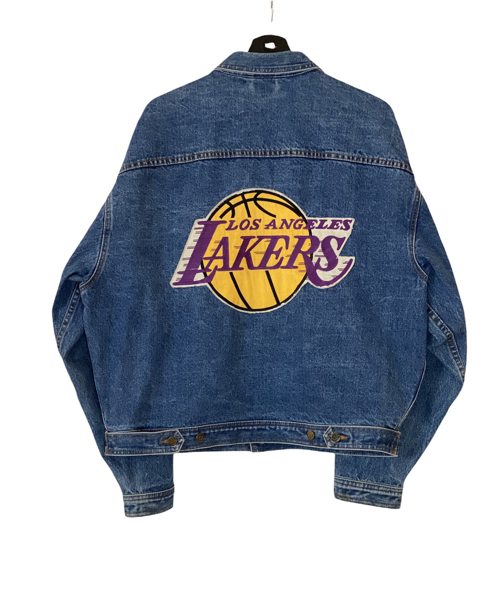 lakers jean jacket