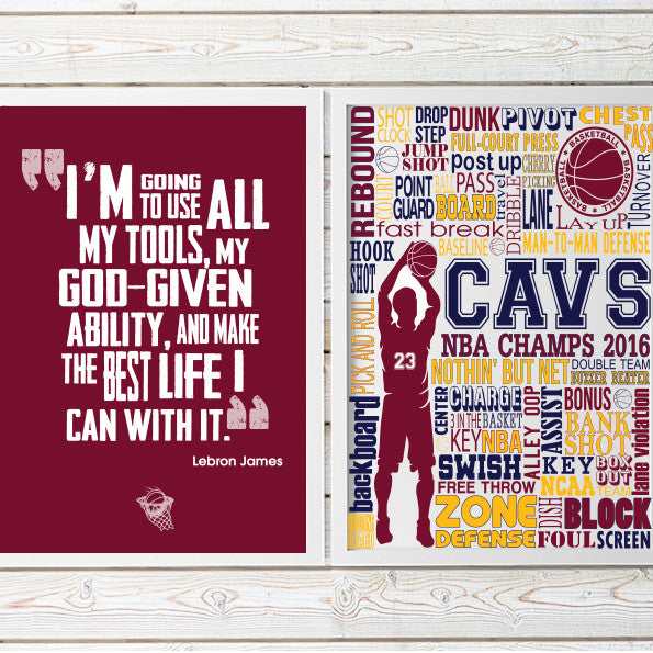 lebron james quote poster