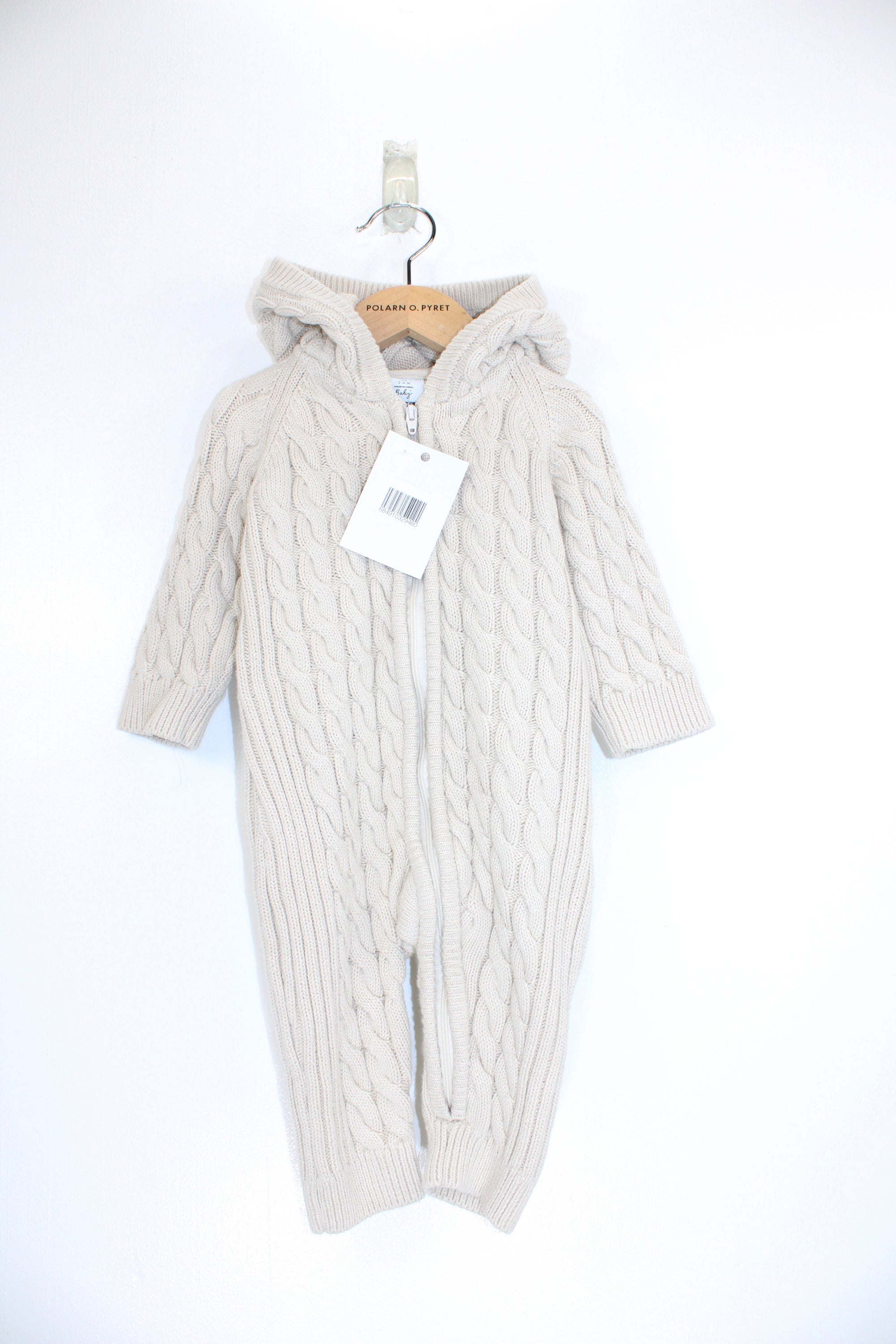 Cable Knit Baby All-in-one