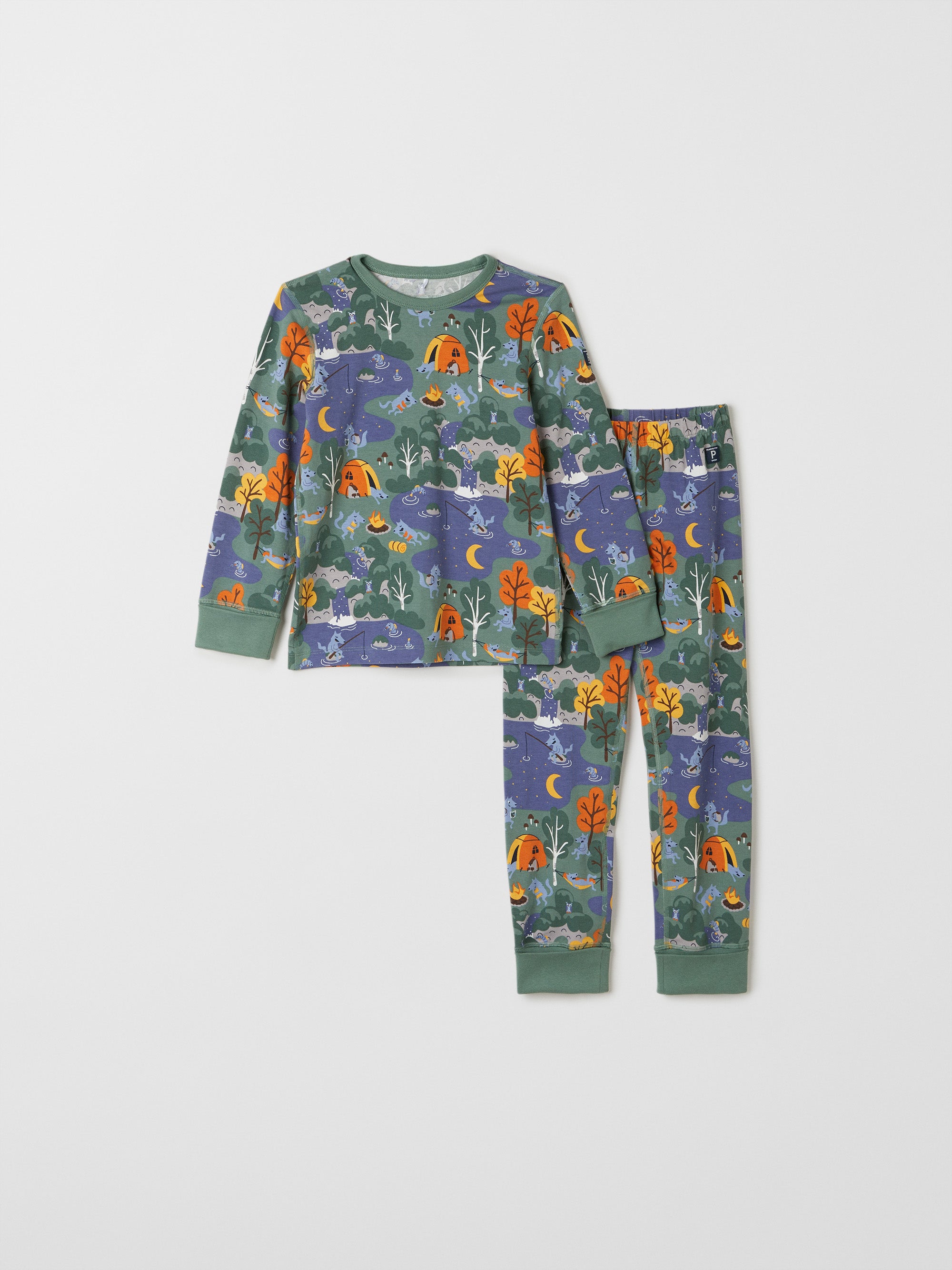 Camping Print Kids Pyjamas