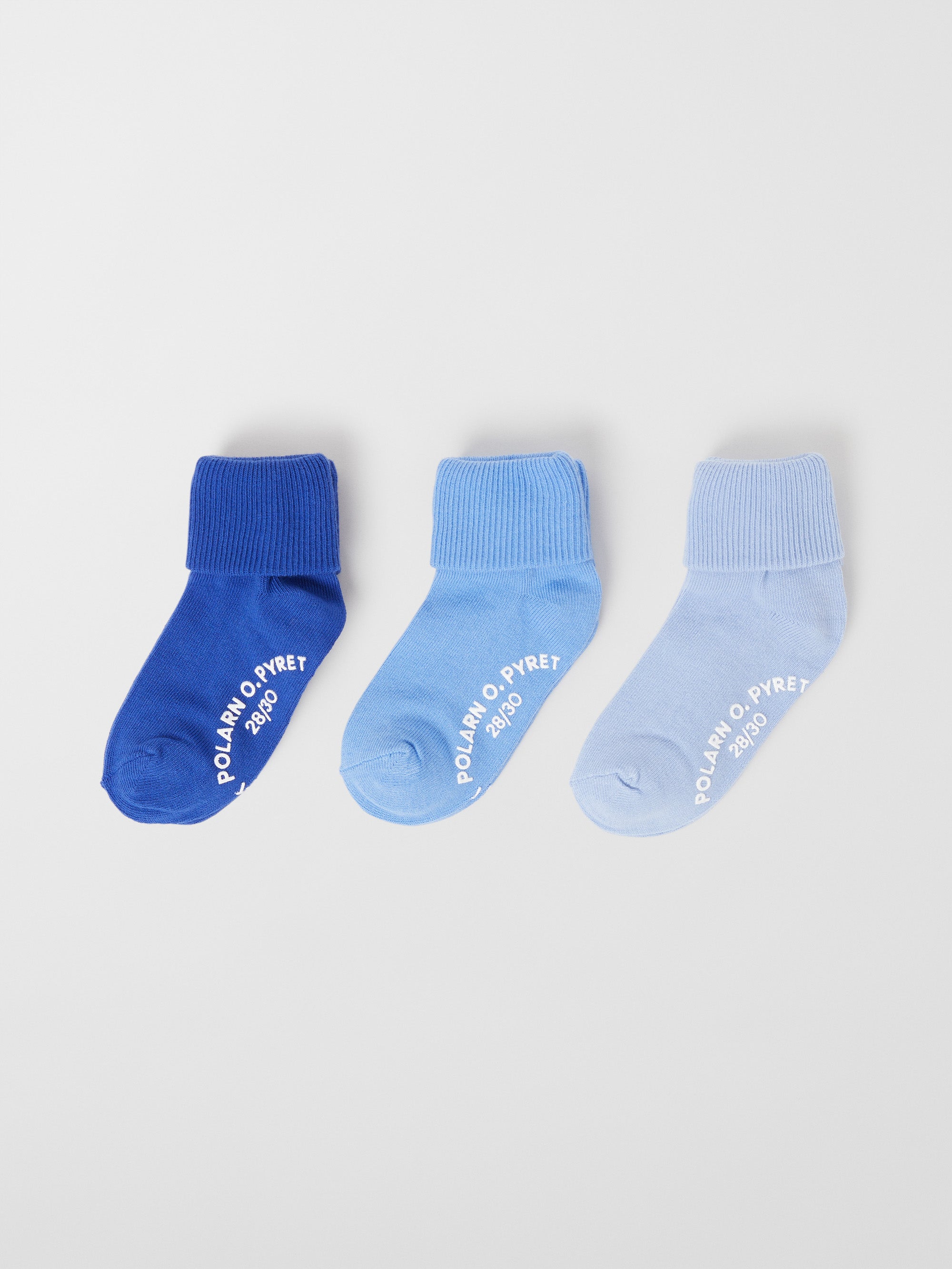 Three Pack Antislip Kids Socks