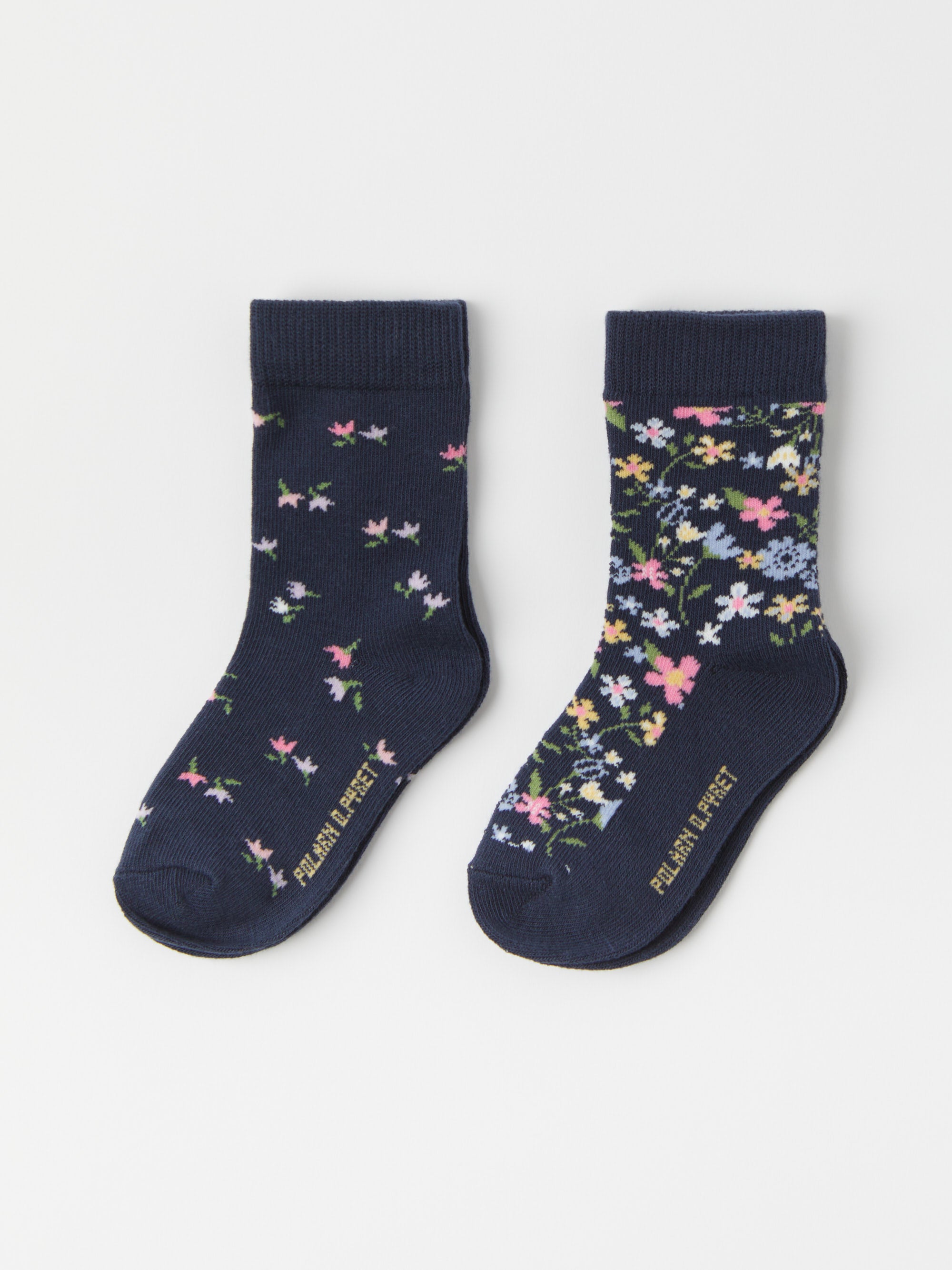 Two Pack Floral Kids Socks