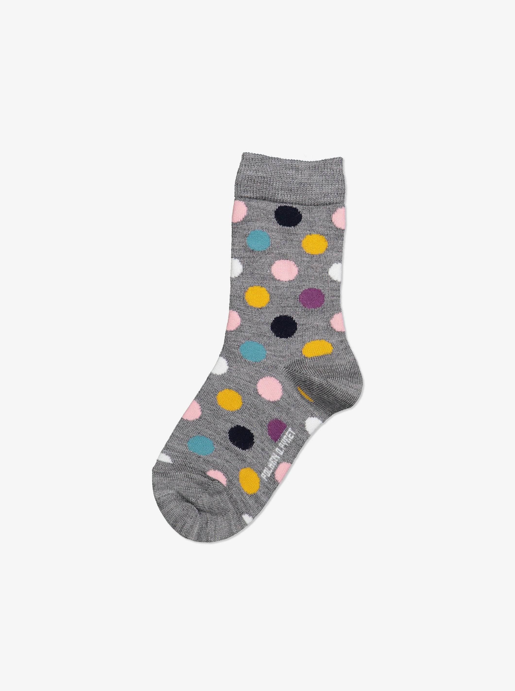 Polka Dot Merino Kids Socks