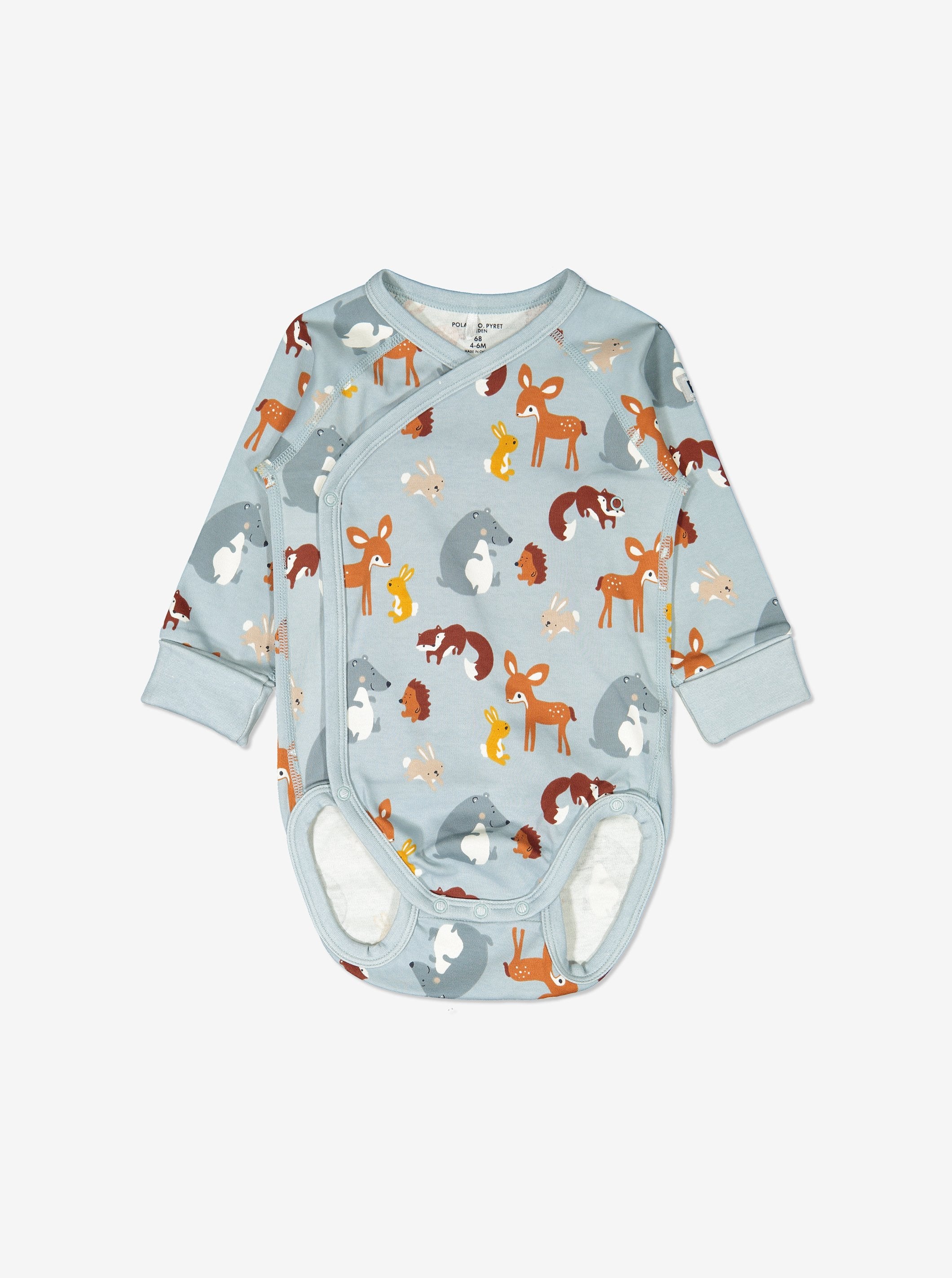 Woodland Animals Wraparound Babygrow