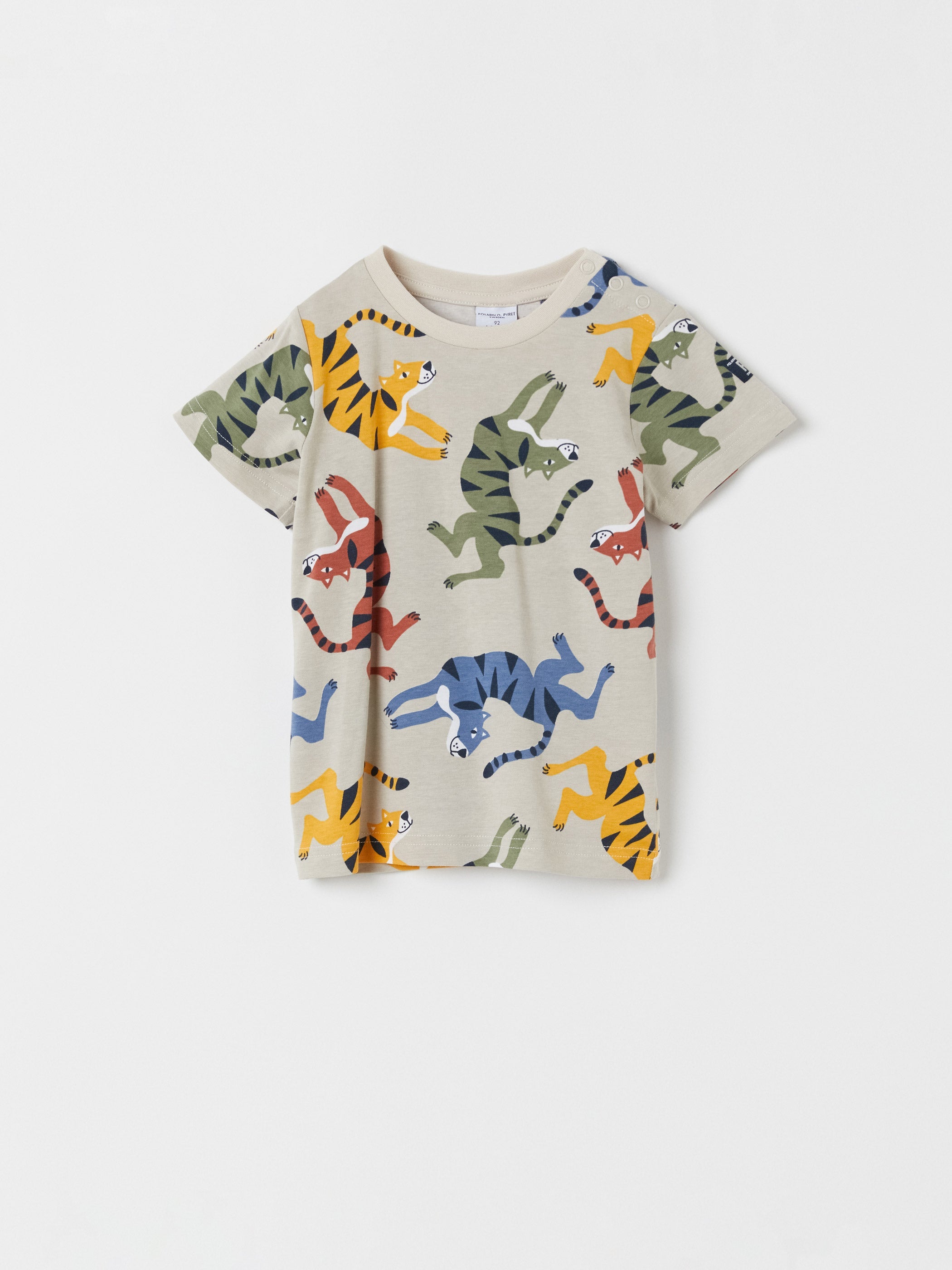 Tiger Print Kids T-Shirt