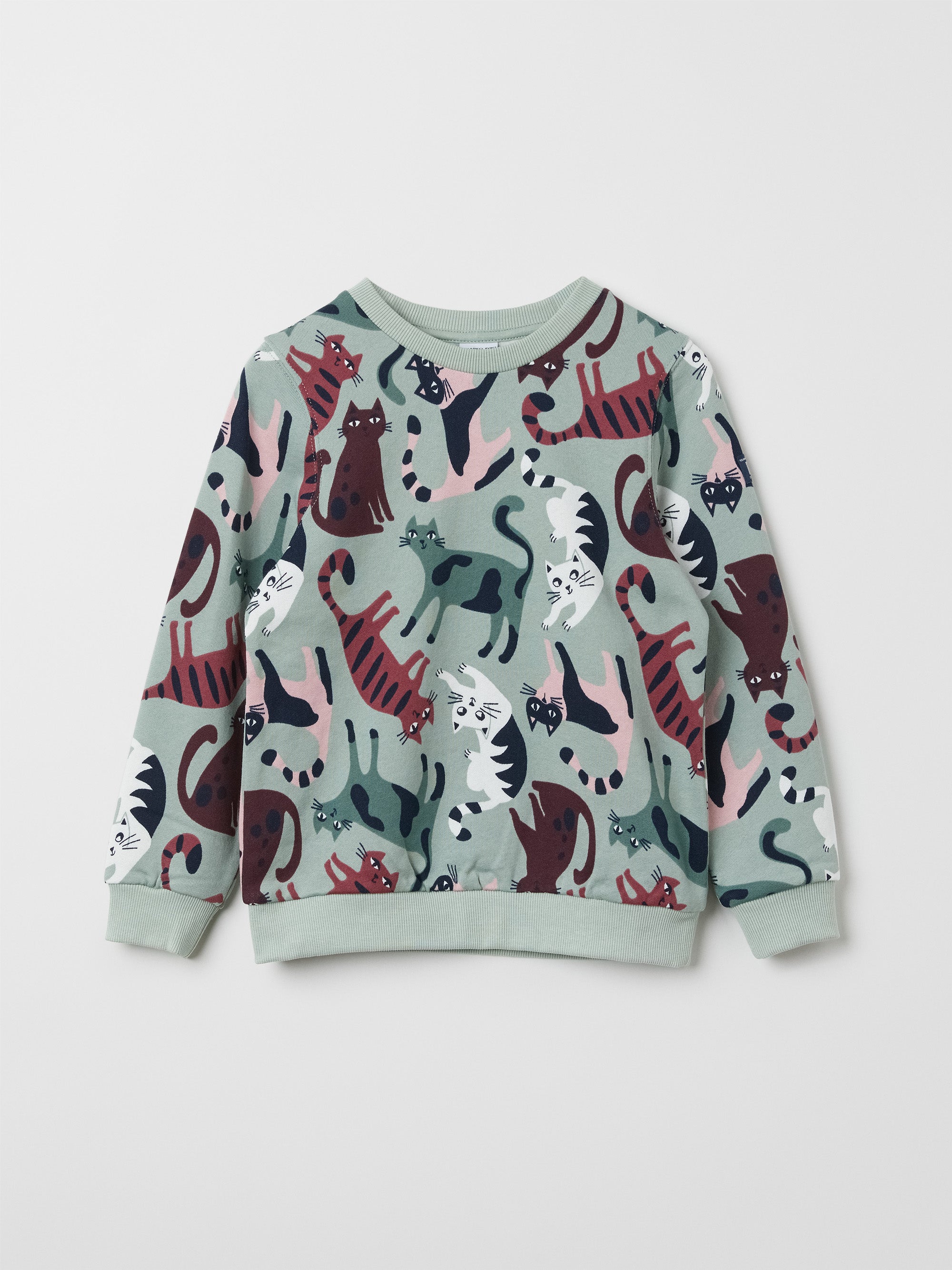 Cat Print Kids Sweatshirt