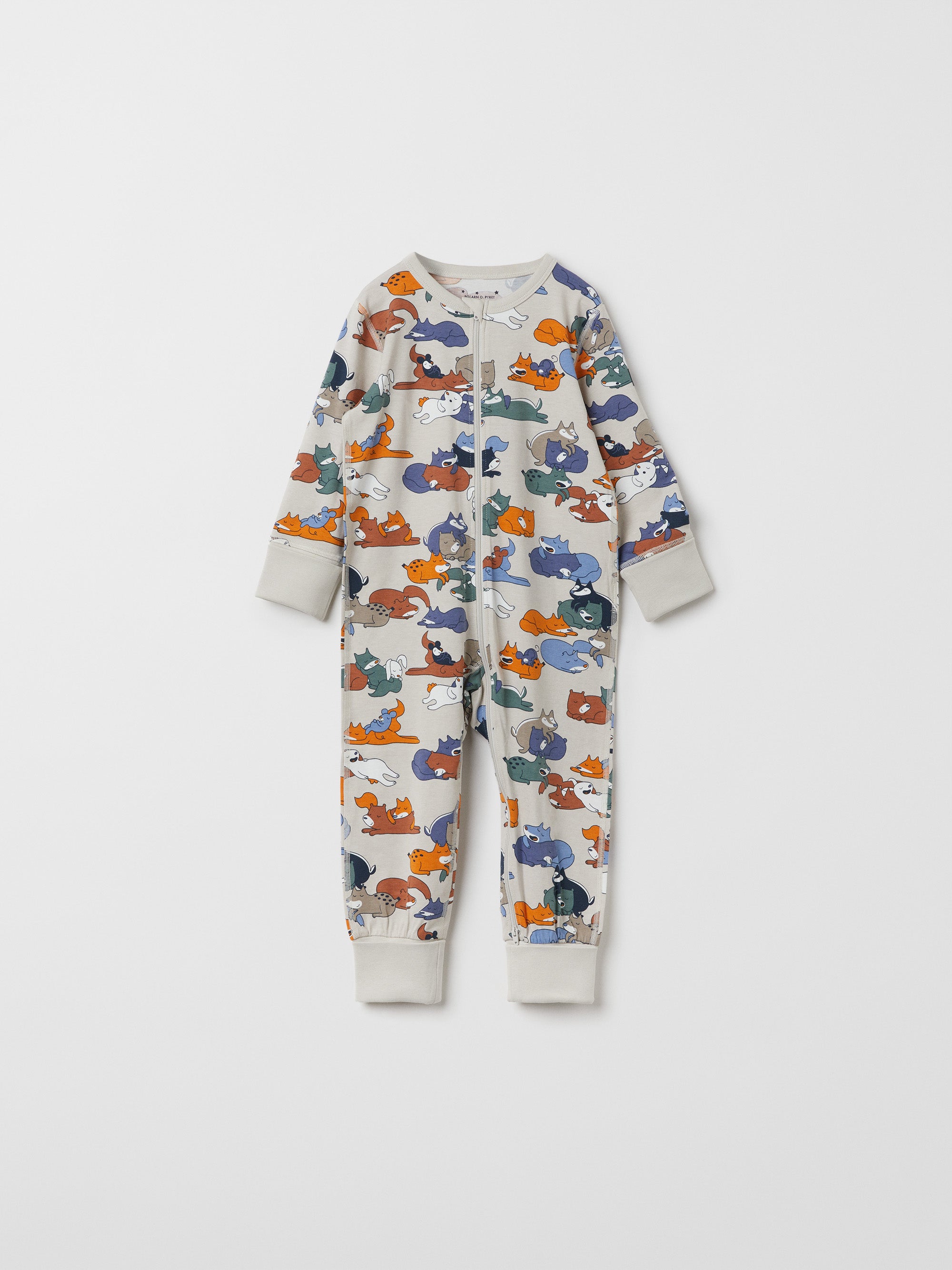 Animal Print Baby Sleepsuit