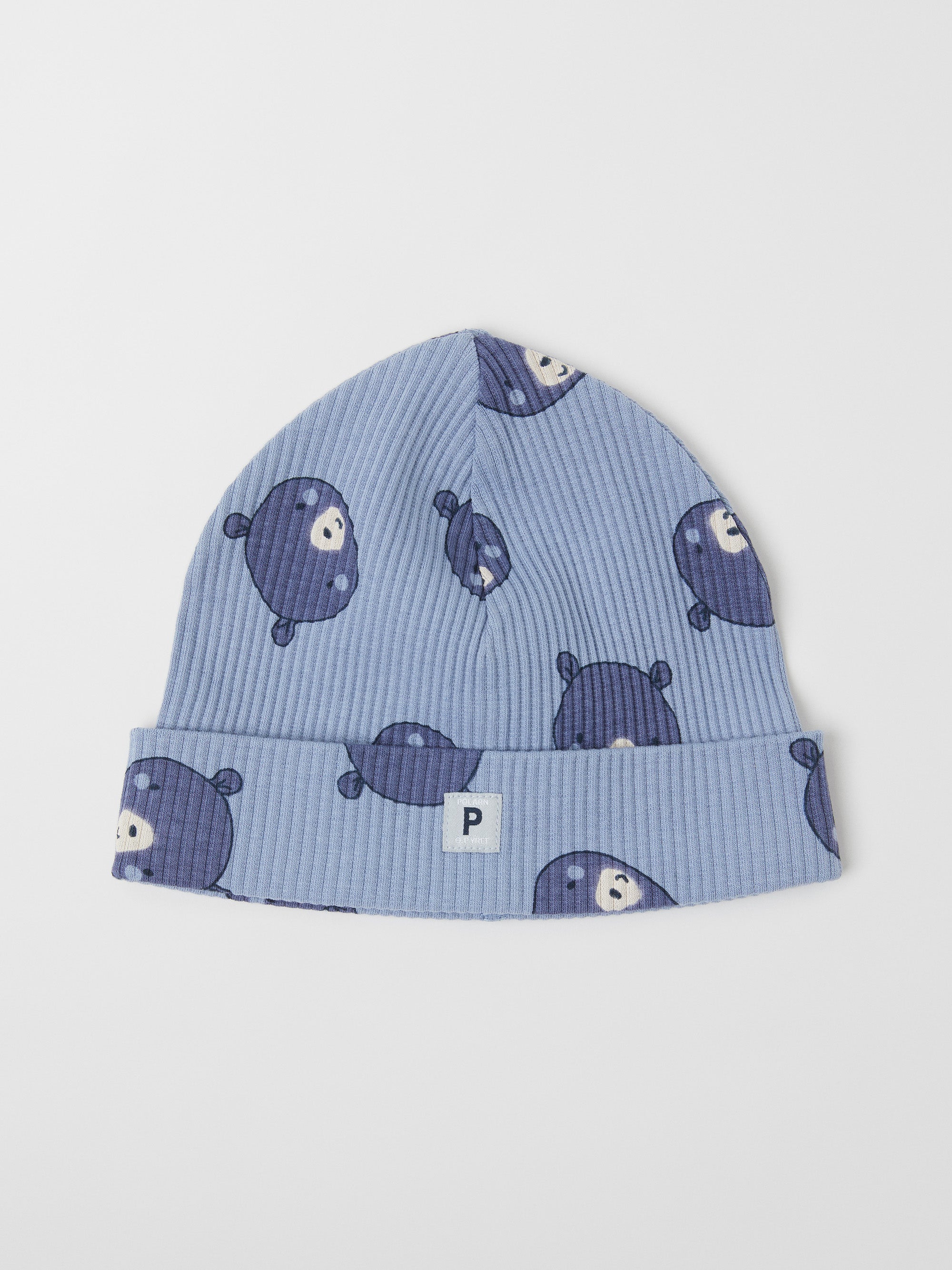 Bear Print Beanie Hat