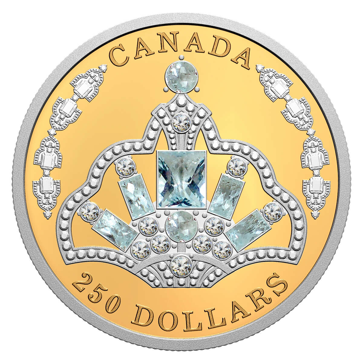 最高鑑定】2016 カナダ スワロフスキー クリスタル 銀貨 - コレクション