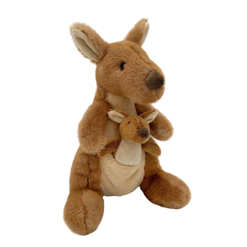 plush kangaroo with removable baby