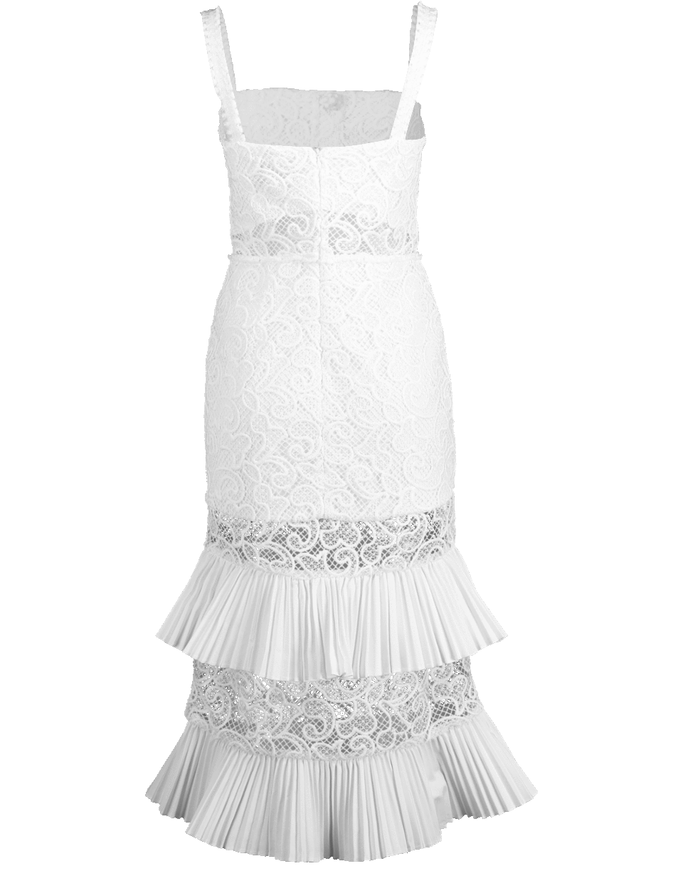alexis lyssa tiered ruffle lace dress