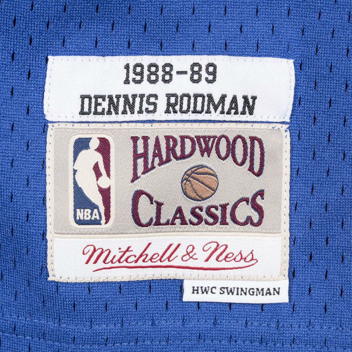 Dennis Rodman Vintage Detroit Pistons Adidas Hardwood Classic 