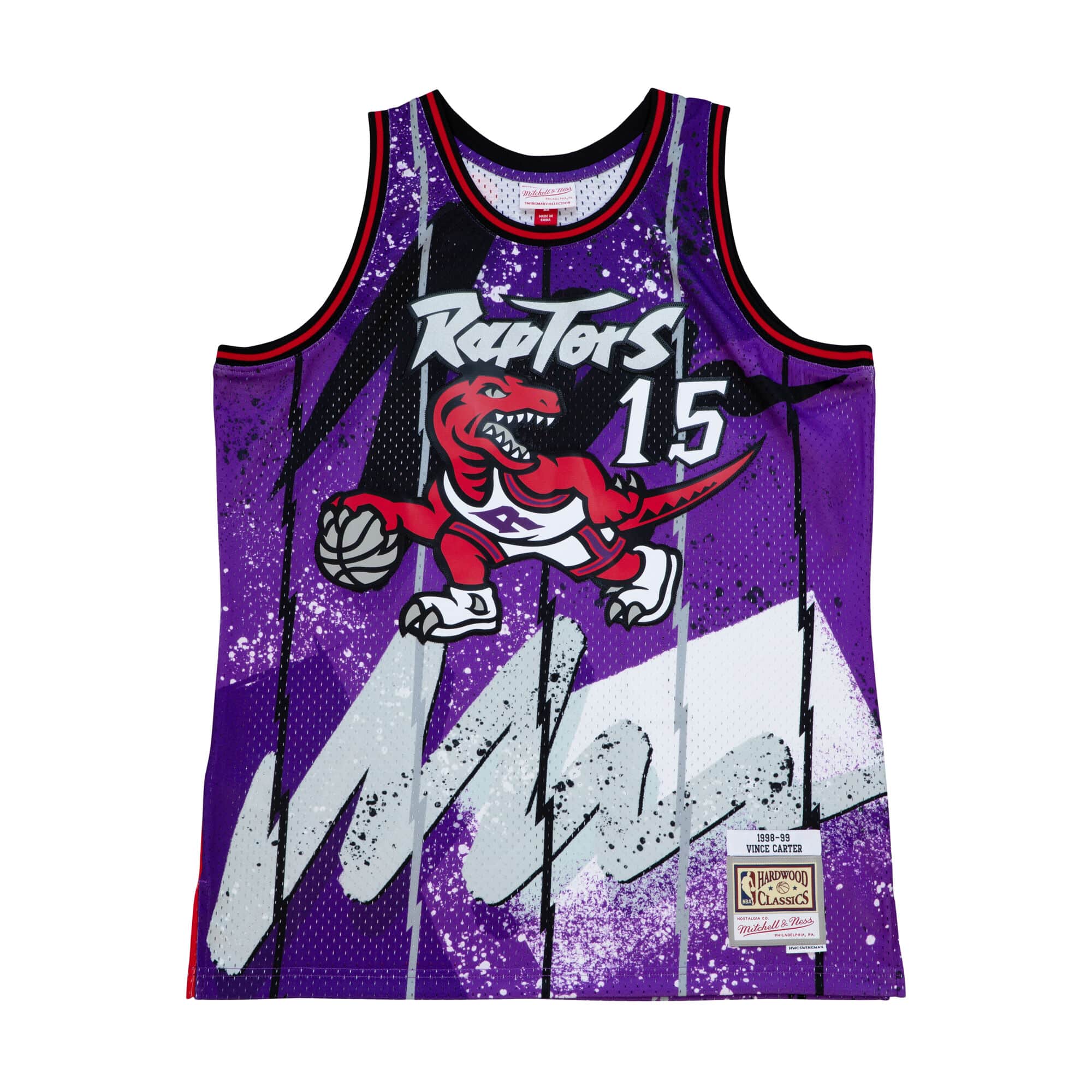 Mitchell & Ness Kids Swingman Jersey Toronto Raptors 1998-99 Vince Carter, Purple / M/12