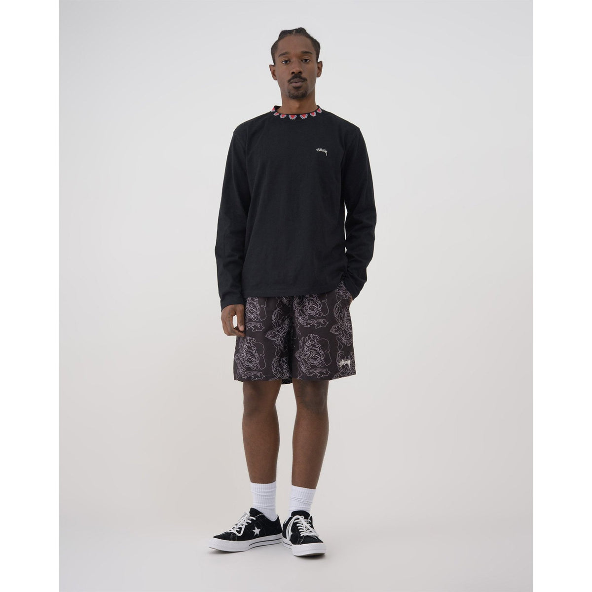 Stussy Men Roses Water Short Black 113132-BLAC