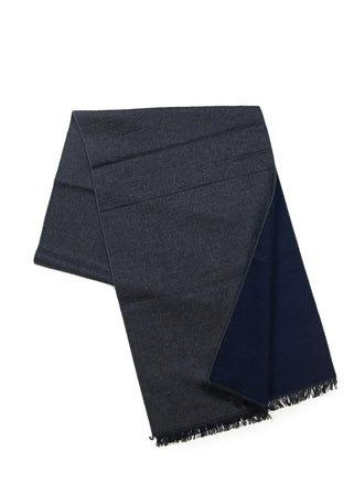 Grey/navy solid scarf