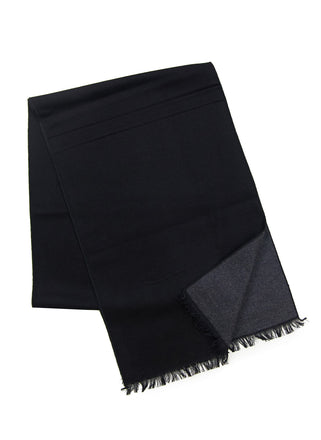 Black/grey solid scarf