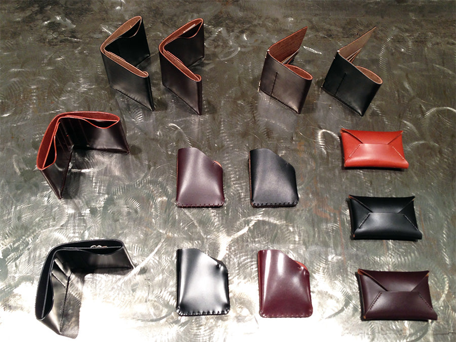 brujula new york at if soho new york boutique. shell cordovan wallets