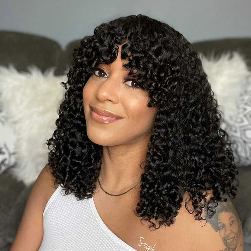 Shoulder-Grazing Curly Wig