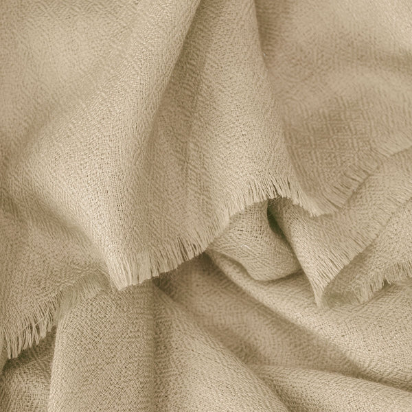 Beige cashmere scarf