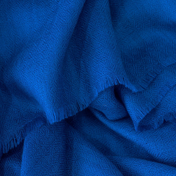 Klein blue cashmere scarf