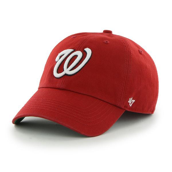 red white and blue nationals hat
