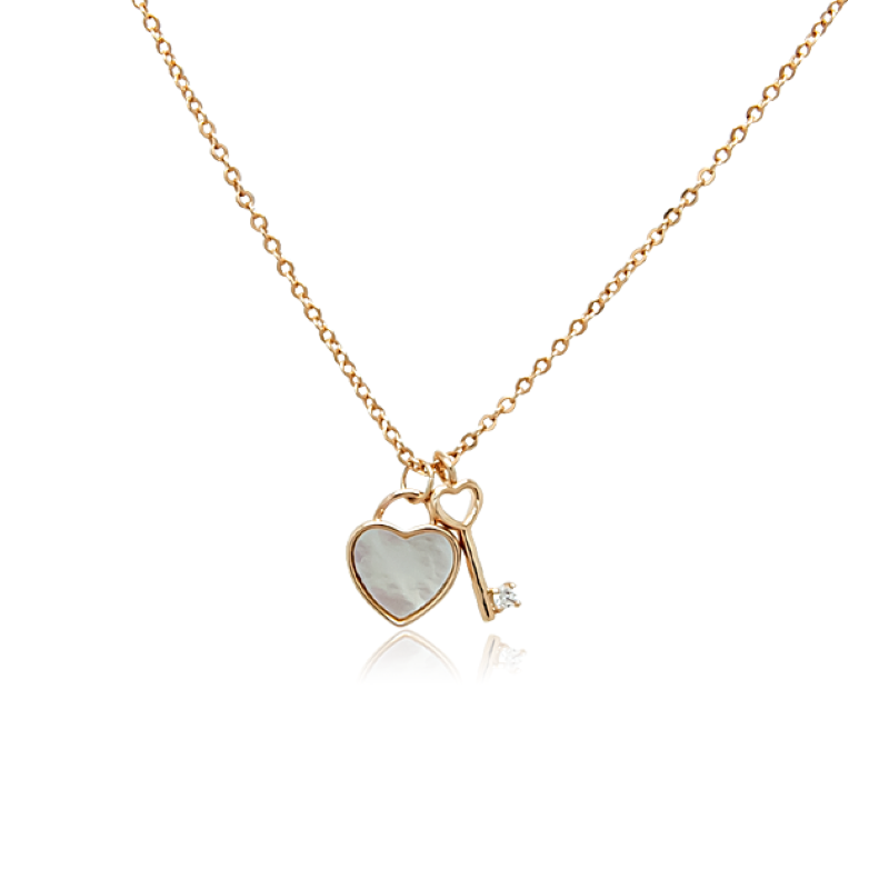 mother of pearl locket necklace