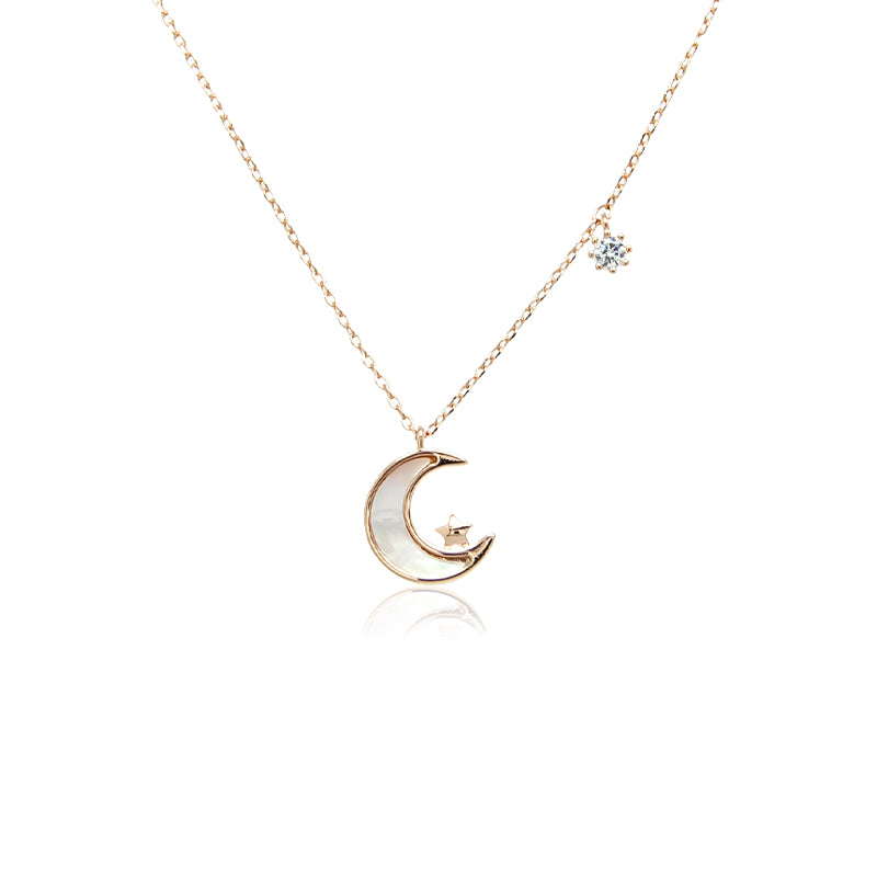 moon and star pendant necklace