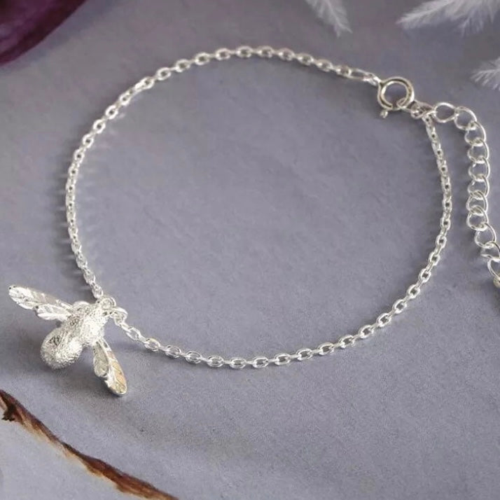 silver bee bracelet