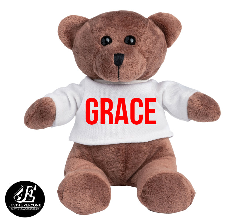 name on teddy bear