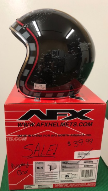 limiet Vijftig identificatie AFX Helmet FX-76 MCQ Multi Gloss Black w/ Chrome Trim XS Extra Small 0 –  cyclewarehouse.online