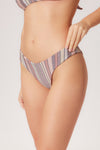 Bikini bottom brasiliana righe natural petitluxe