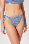 Bikini bottom brasiliana con laccetti in paillettes petitluxe