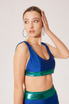 Bikini top sporty color block petitluxe