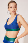 Bikini top sporty color block petitluxe