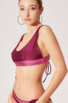 Bikini top sporty color block petitluxe