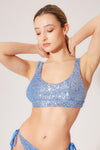 Bikini top sporty paillettes petitluxe