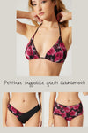 bikini top triangolo fiori ptitluxe microfibra