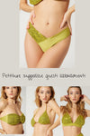 bikini bottom brasiliana asimmetrica paillettes