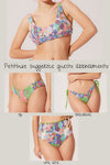 Bikini top sporty paillettes fiori petitluxe