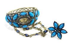 Bracelet Watch with Ring for Ladies