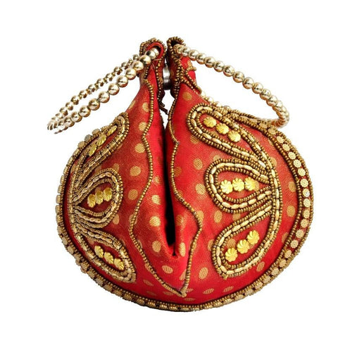 Organish Red Evening Clutch Purse