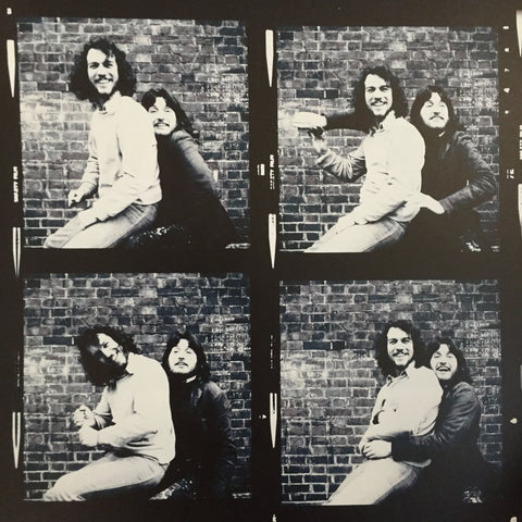 Aubrey Powell (l) and Storm Thorgerson (r) in Hipgnosis early days