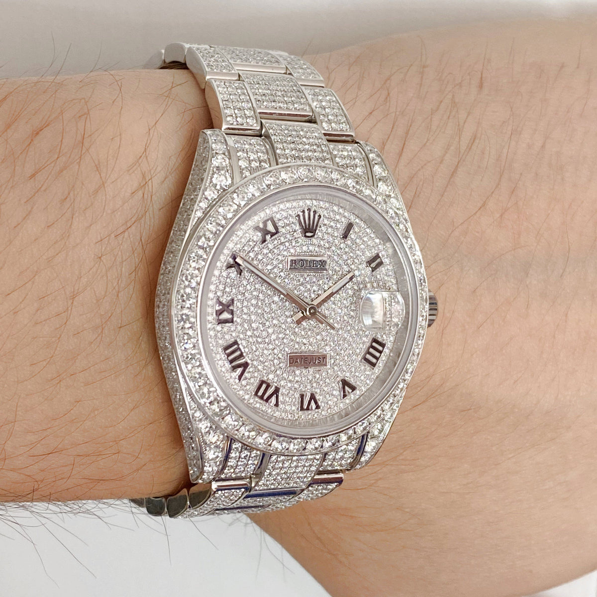 datejust rolex iced out