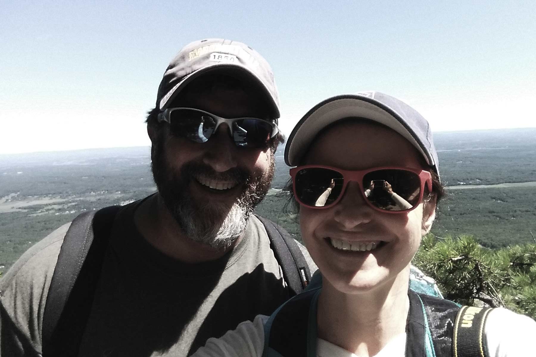 OneDTQ team near Perkins Tower, atop Bear Mountain  