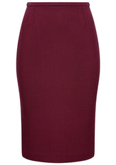 designer burgandy skirt