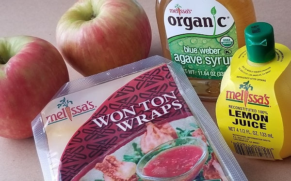 Ingredients for Wonton Apple Turnovers