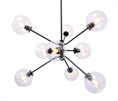 Atom-Style Pendant Lamp w/ Clear Baubles