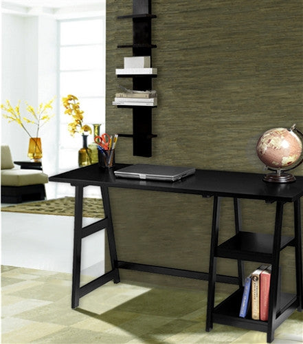 Black 47 Modern Trestle Desk Officedesk Com